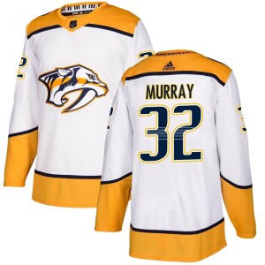 Nashville Predators Matt Murray Official White Adidas Authentic Adult Away NHL Hockey Jersey