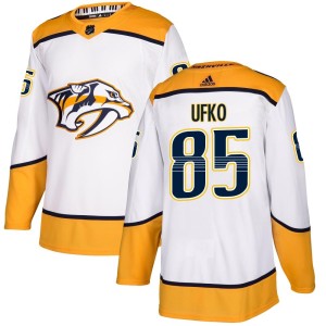 Nashville Predators Ryan Ufko Official White Adidas Authentic Adult Away NHL Hockey Jersey