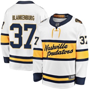 Nashville Predators Nick Blankenburg Official White Fanatics Branded Breakaway Adult 2020 Winter Classic Player NHL Hockey Jersey