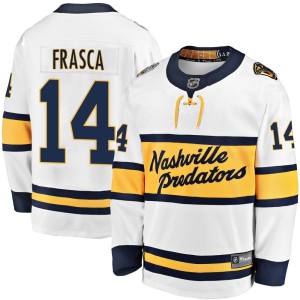 Nashville Predators Jordan Frasca Official White Fanatics Branded Breakaway Adult 2020 Winter Classic Player NHL Hockey Jersey