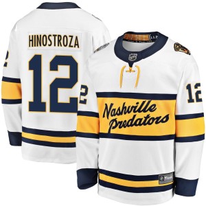 Nashville Predators Vinnie Hinostroza Official White Fanatics Branded Breakaway Adult 2020 Winter Classic Player NHL Hockey Jersey