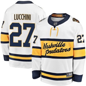 Nashville Predators Jacob Lucchini Official White Fanatics Branded Breakaway Adult 2020 Winter Classic Player NHL Hockey Jersey