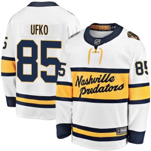 Nashville Predators Ryan Ufko Official White Fanatics Branded Breakaway Adult 2020 Winter Classic Player NHL Hockey Jersey