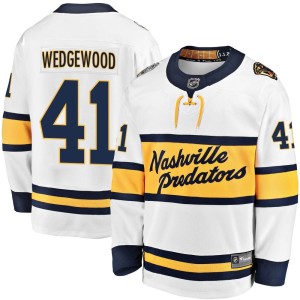 Nashville Predators Scott Wedgewood Official White Fanatics Branded Breakaway Adult 2020 Winter Classic Player NHL Hockey Jersey