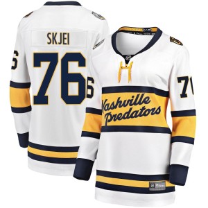 Nashville Predators Brady Skjei Official White Fanatics Branded Breakaway Women's 2020 Winter Classic Player NHL Hockey Jersey