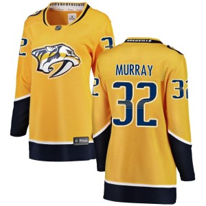 Nashville Predators Matt Murray Official Yellow Fanatics Branded Breakaway Women's Home NHL Hockey Jersey