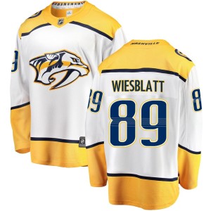 Nashville Predators Ozzy Wiesblatt Official White Fanatics Branded Breakaway Youth Away NHL Hockey Jersey