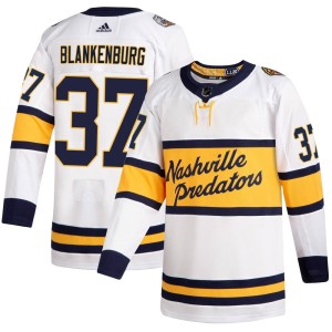 Nashville Predators Nick Blankenburg Official White Adidas Authentic Adult 2020 Winter Classic Player NHL Hockey Jersey