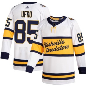 Nashville Predators Ryan Ufko Official White Adidas Authentic Adult 2020 Winter Classic Player NHL Hockey Jersey