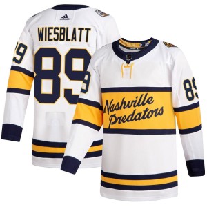 Nashville Predators Ozzy Wiesblatt Official White Adidas Authentic Adult 2020 Winter Classic Player NHL Hockey Jersey