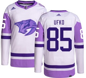 Nashville Predators Ryan Ufko Official Adidas Authentic Adult Hockey Fights Cancer NHL Hockey Jersey