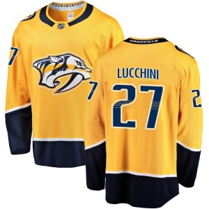 Nashville Predators Jacob Lucchini Official Gold Fanatics Branded Breakaway Adult Home NHL Hockey Jersey