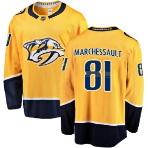 Nashville Predators Jonathan Marchessault Official Gold Fanatics Branded Breakaway Adult Home NHL Hockey Jersey