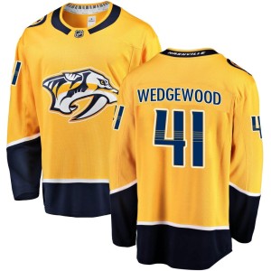 Nashville Predators Scott Wedgewood Official Gold Fanatics Branded Breakaway Adult Home NHL Hockey Jersey